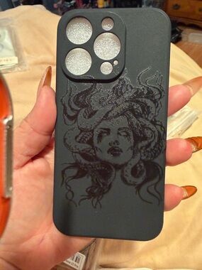 Black Medusa Silicone Phone Case for Cell Phones